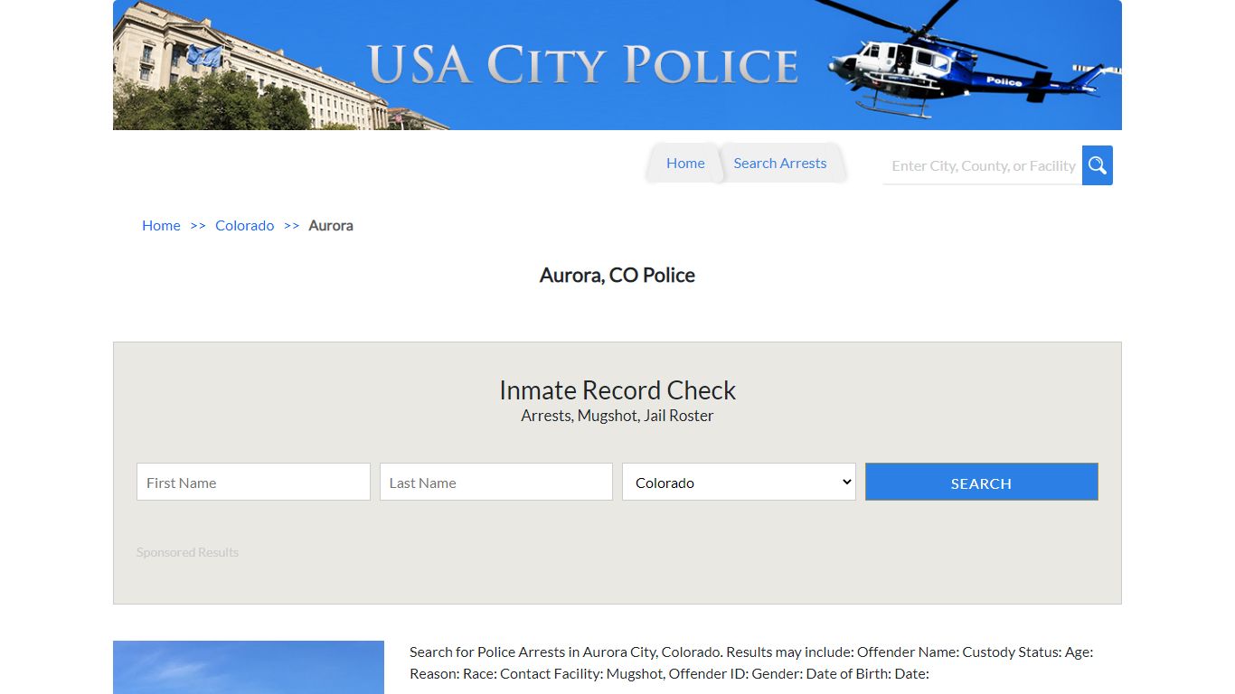 Aurora, CO Police | Jail Records